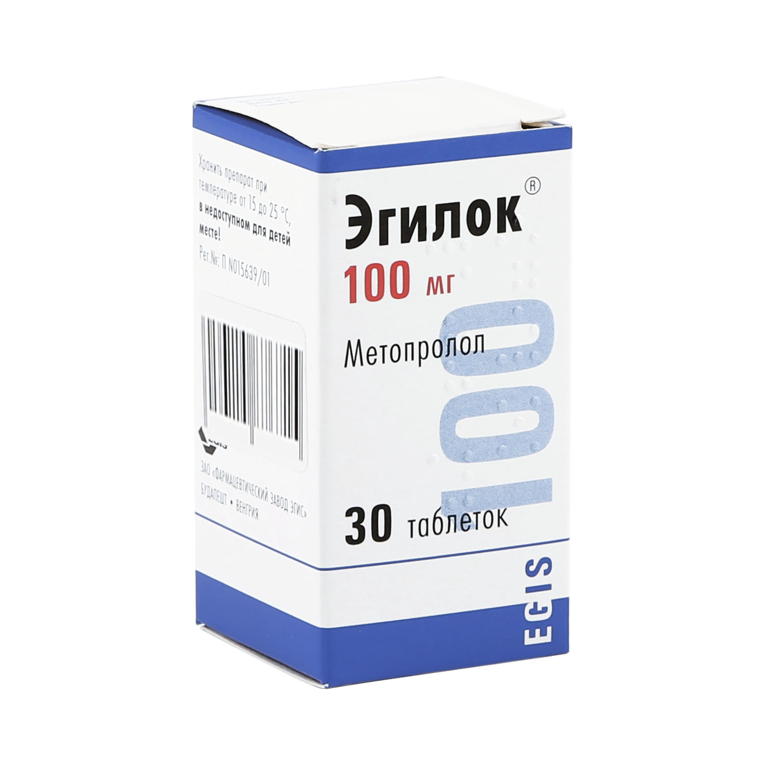 

Эгилок таб. 100мг №30