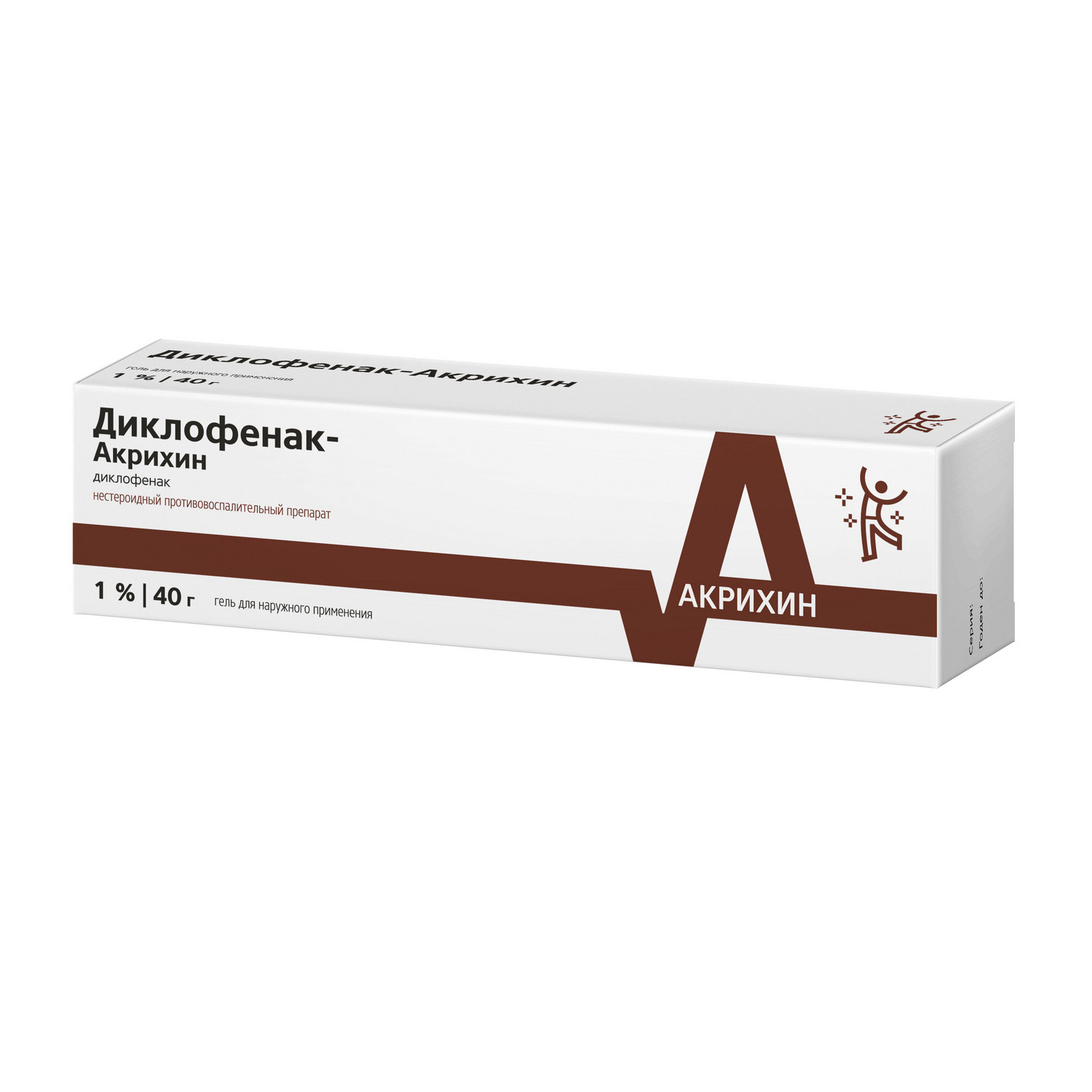 Диклофенак-Акрихин гель 1% 40г