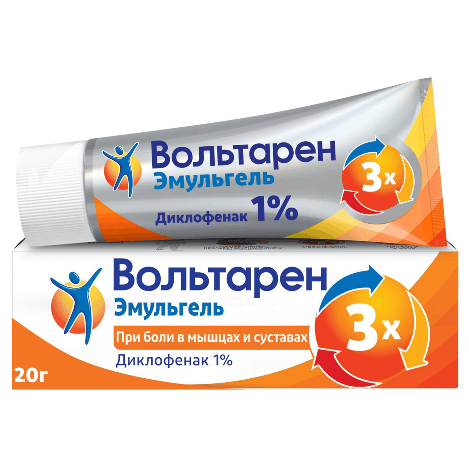 

Вольтарен эмульгель 1% 20г