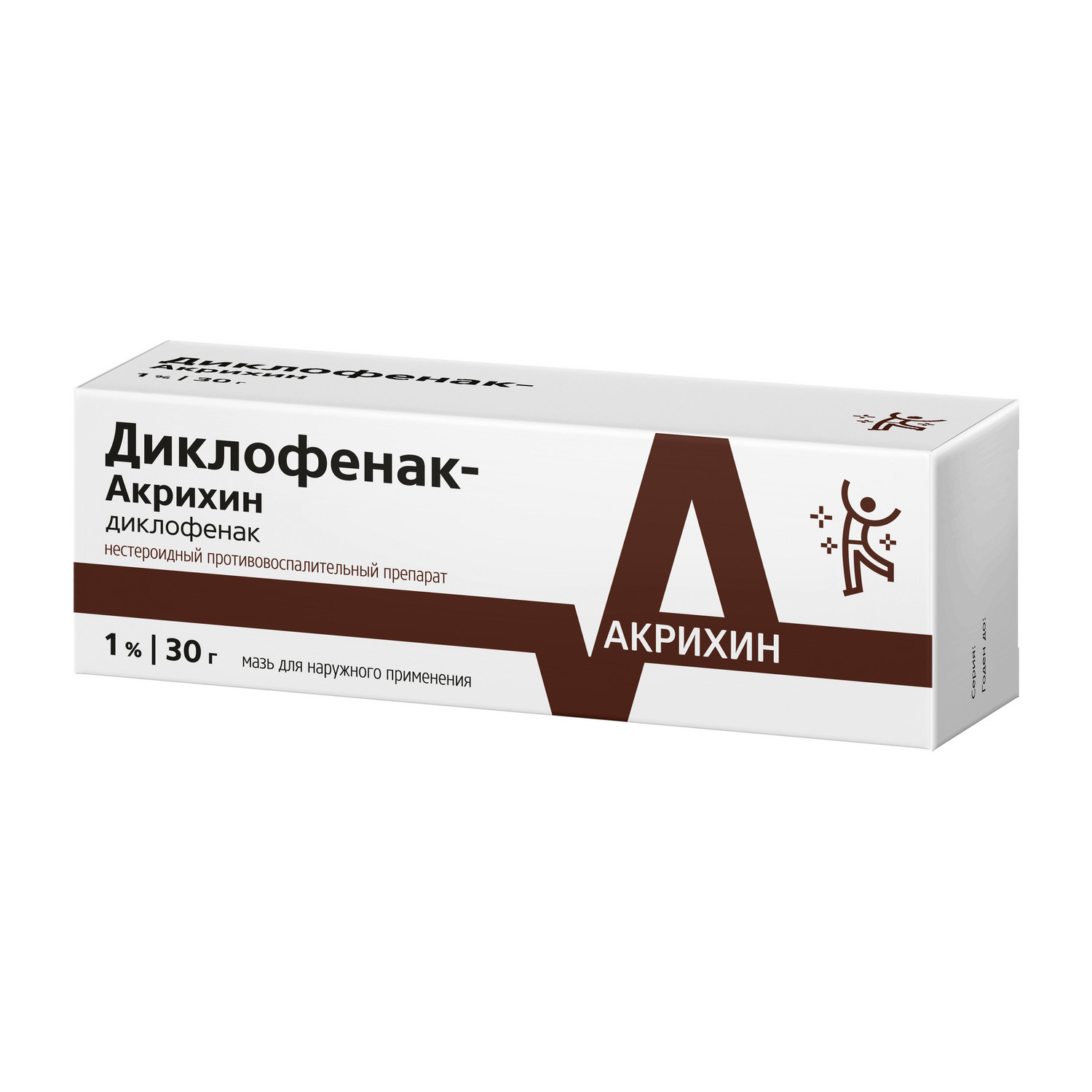 Диклофенак-Акрихин мазь 1% 30г диклофенак акрихин гель 1% 40г