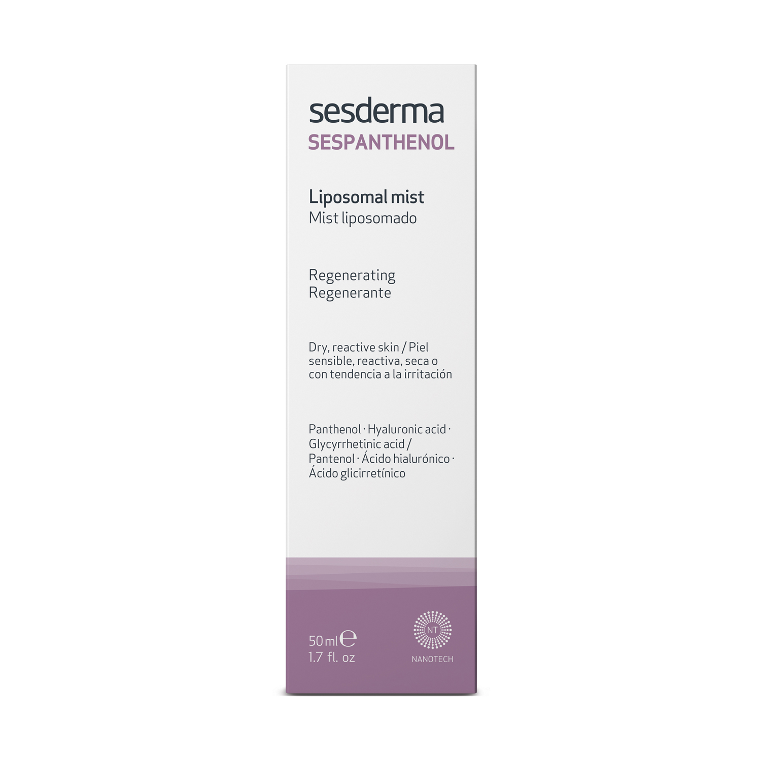 Sesderma Sespanthenol спрей-мист липосомальный восстанавливающий 50мл