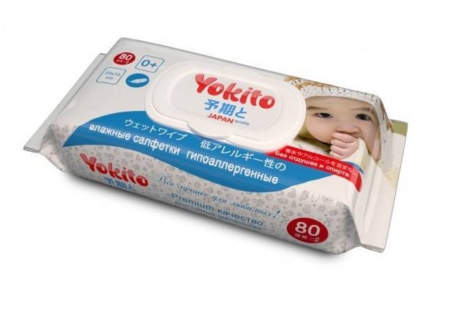 

Влажные салфетки Yokito 80 шт