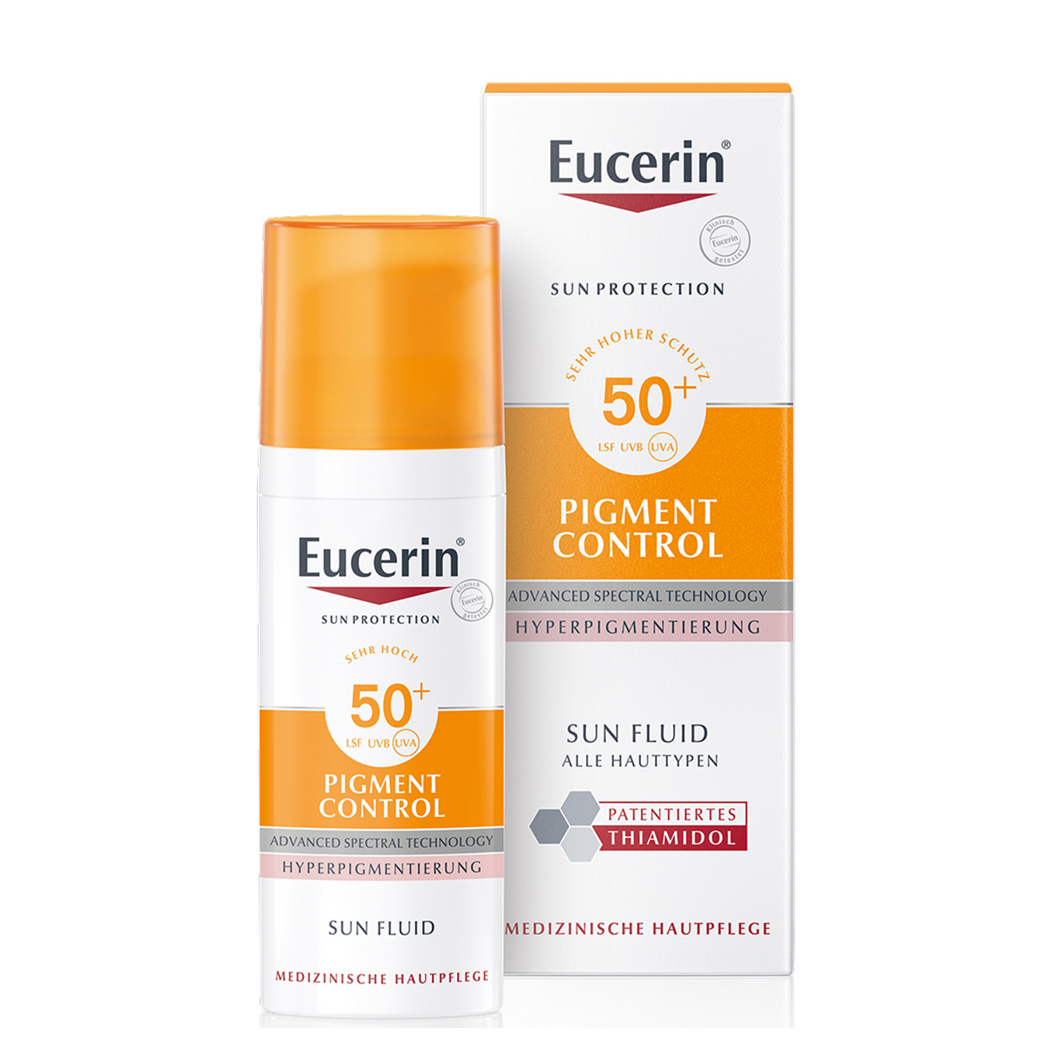 

Эуцерин Сенситив Протект флюид против пигментации солнцезащитный SPF50+ фл. 50мл