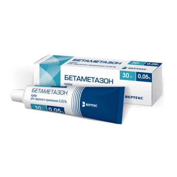 Бетаметазон-Вертекс крем д нар. прим. 0,05% 30г тербинафин вертекс крем 1% 30г