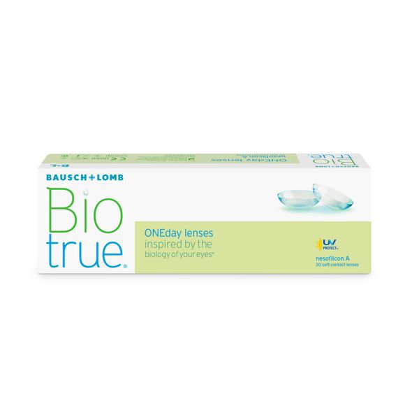 

Линзы контактные мягкие однодневные для коррекции зрения Бауш энд Ломб Biotrue ONEday nesofilcon A -3.00 8.6 14.2 № 30