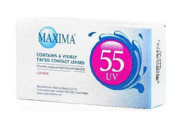 

Максима 55 UV линзы контактные мягкие №6 -3.75 8.6 14.2