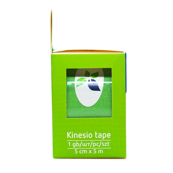 Экопласт кинезио тейп 5смх5м зеленый