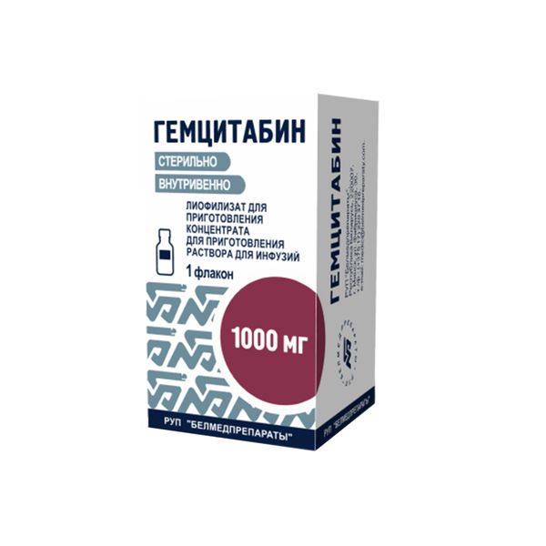 

Гемцитабин 1,0 N1 Флак Лиоф Д/Р-Ра Д/Инф