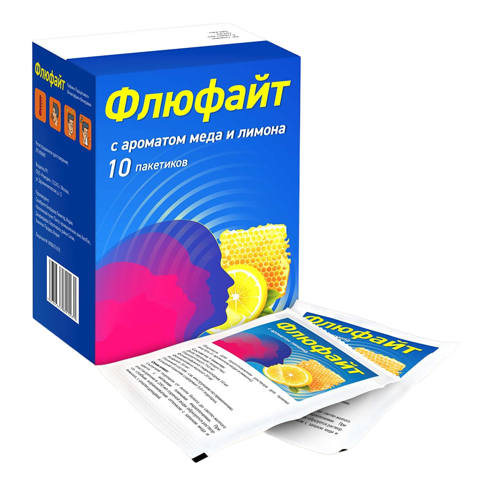 

Флюфайт медово-лимонный порошок для раствора для приема внутрь 5г N10