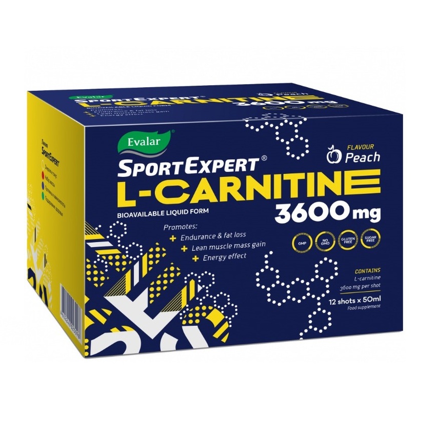 

СпортЭксперт L-карнитин 3600мг жидкость 50мл № 12 БАД