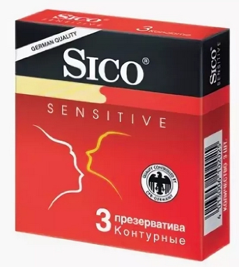 Сико презервативы Сенситив контурные №3 sico презервативы тонкие контурные 12