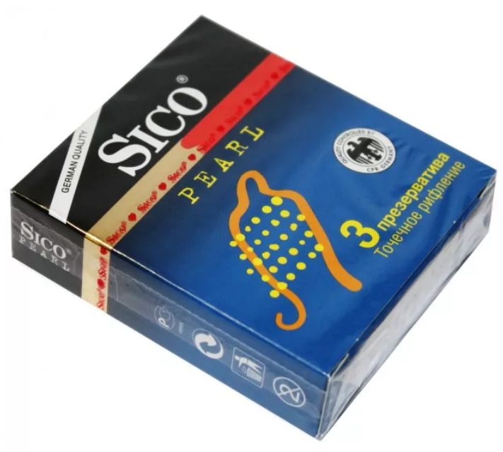 Сико презервативы Перл точечное рифление №3 презервативы sico 3 синие точечное рифление