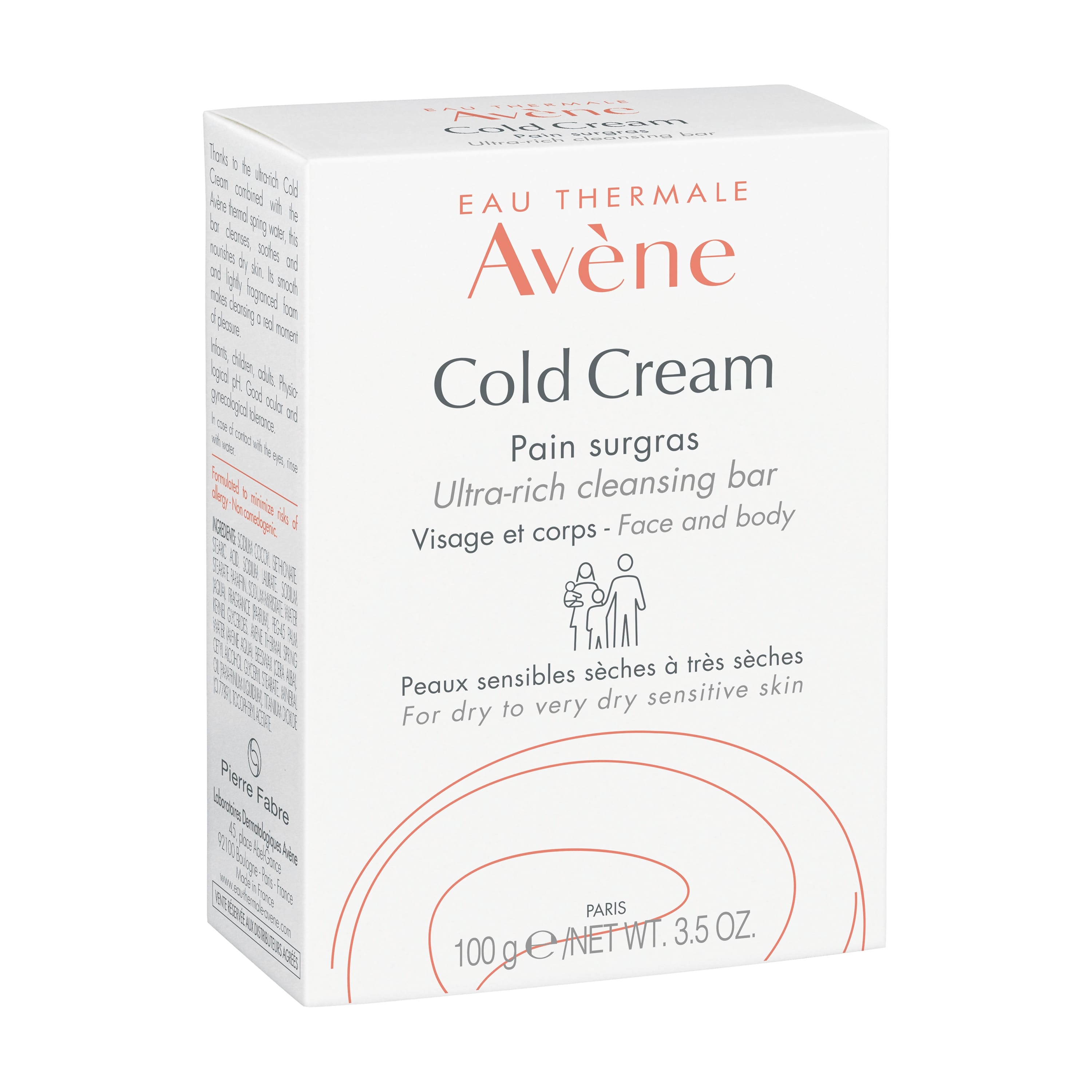 Авен Колд-крем мыло сверхпитательное 100г мыло жидкое avene сверхпитательное мыло с колд кремом cold cream ultra rich cleansing bar