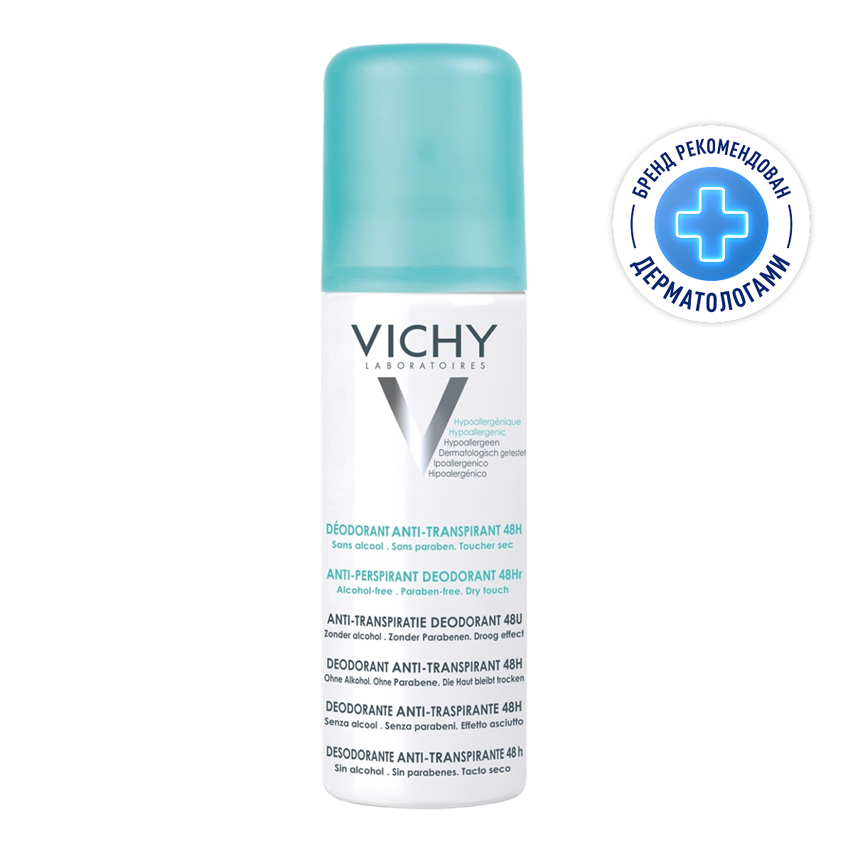 

Виши Дезодорант-антиперспирант аэрозоль против избыточного потоотделения, спрей 48 ч 125мл