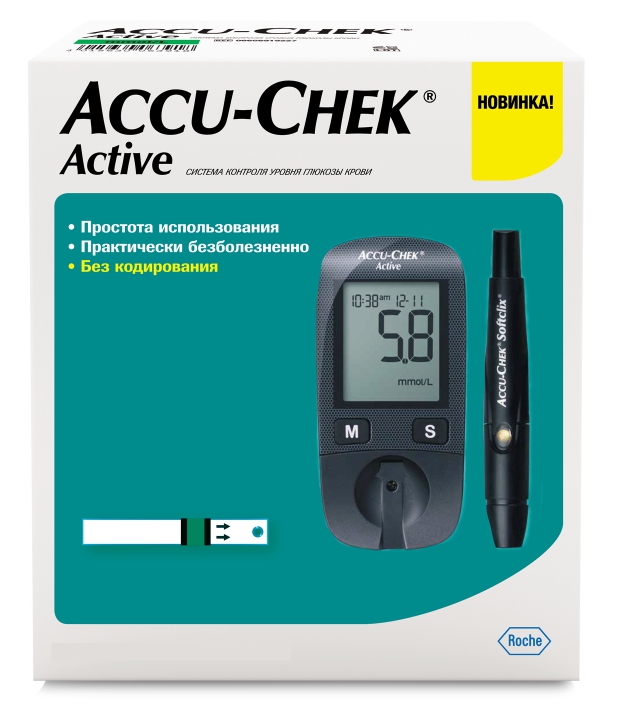 

Акку-Чек глюкометр Актив Кит набор