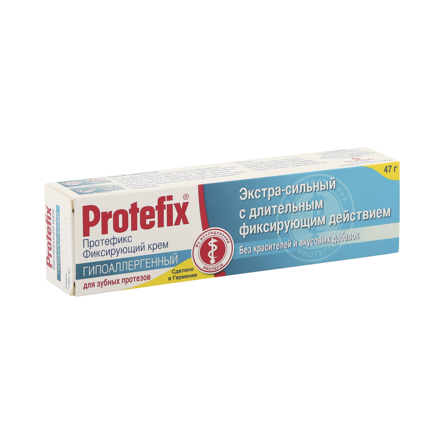 Протефикс крем для фиксации зубн.протезов гипоаллергенный экстрасильный 40мл протефикс крем для фиксации зубн протезов экстра сильный алоэ 40мл