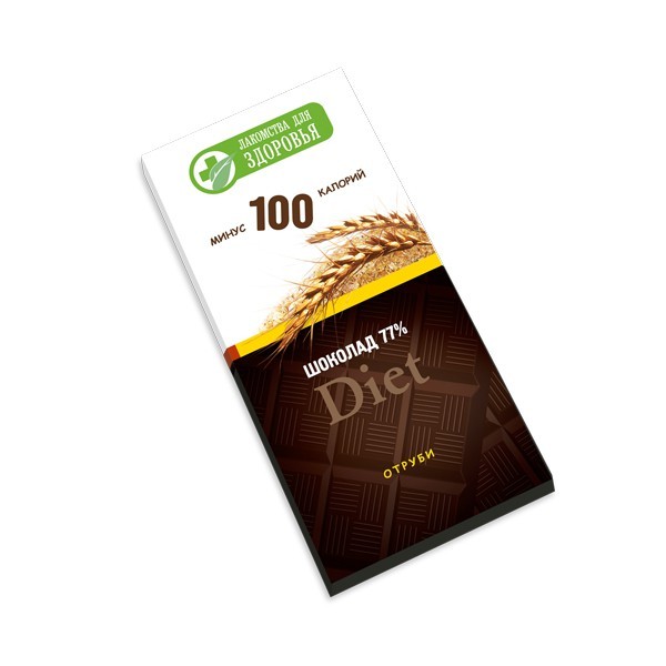 Лакомство для здоровья шоколад отруби 60г