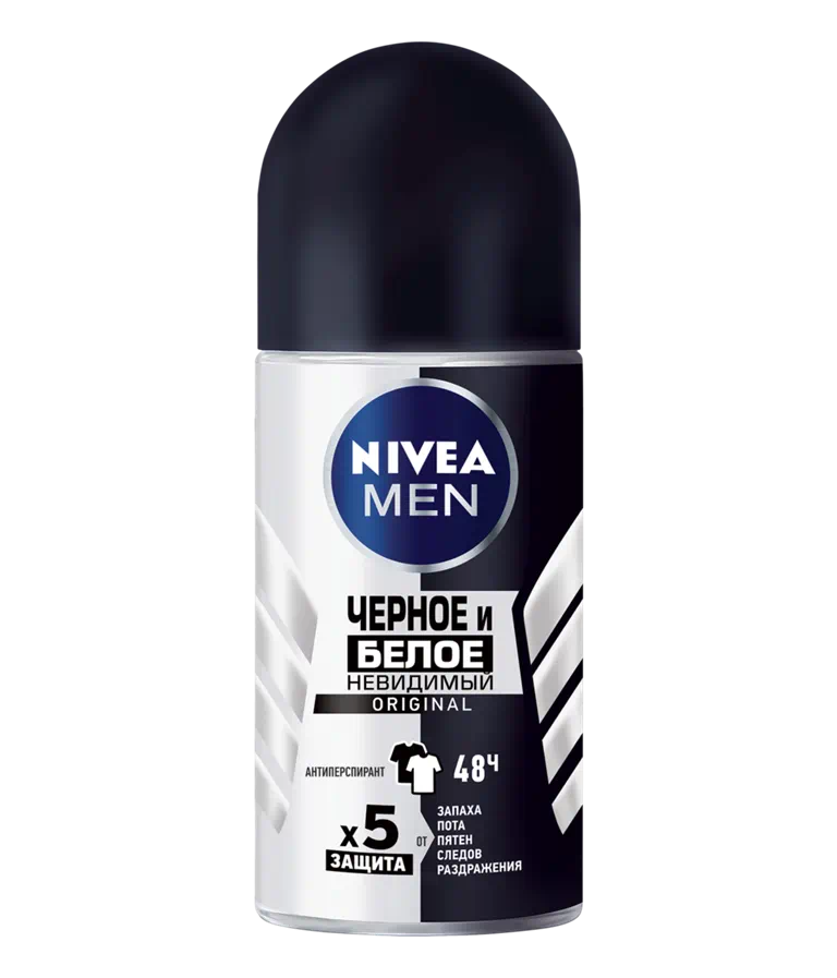 Купить Нивея фо Мен дезодорант-ролик Невидимый для черного и белого 50мл 82245, Beiersdorf AG