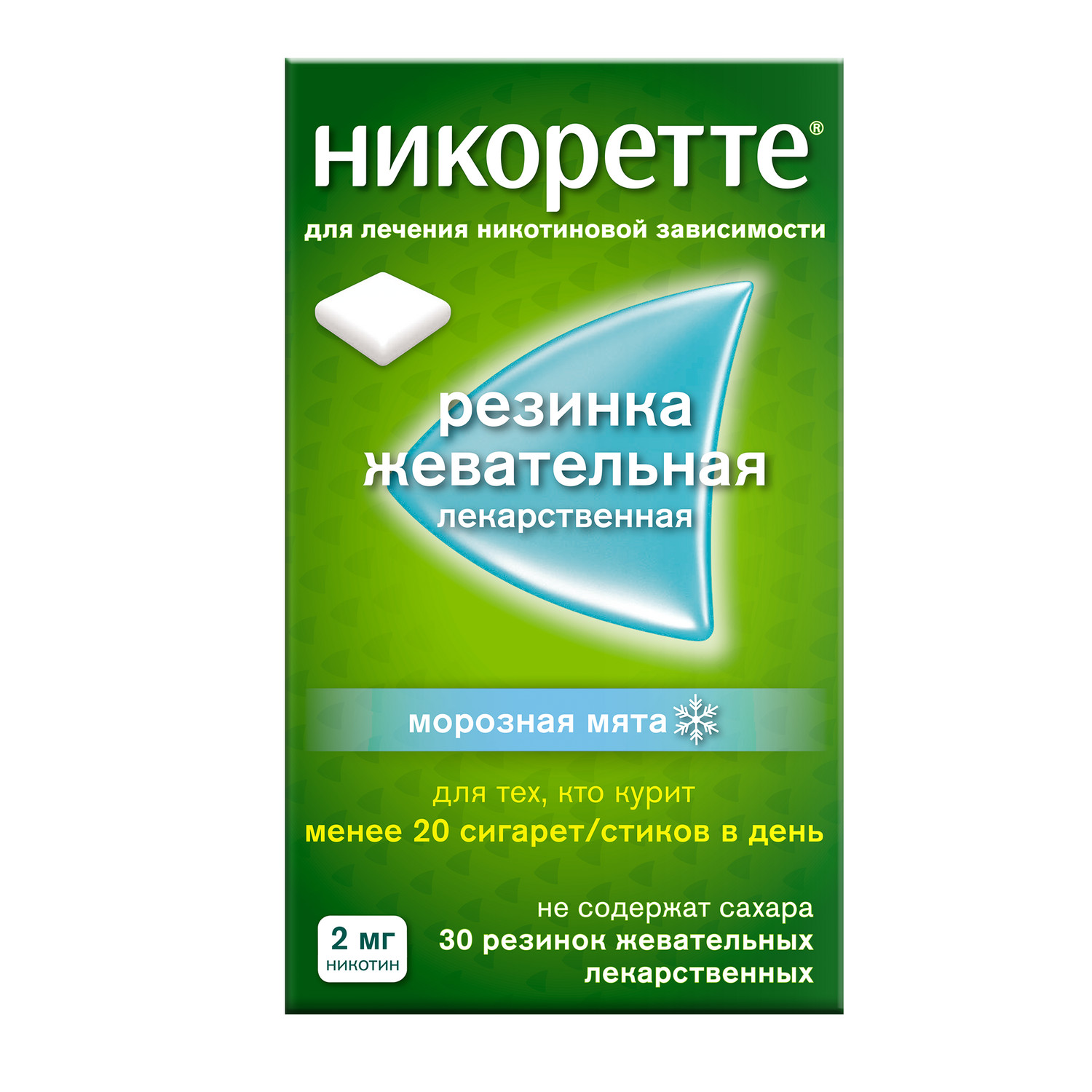 

Никоретте морозная мята резинка жев. 2мг №30