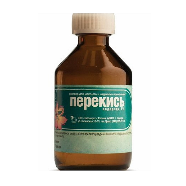 

Перекись водорода р-р д/наруж.прим. 3% 40мл