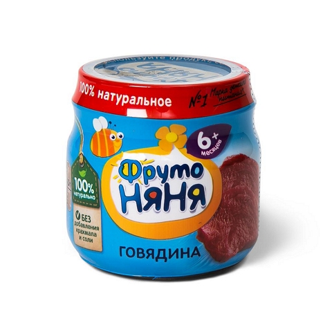 

ФрутоНяня пюре говядина 80г