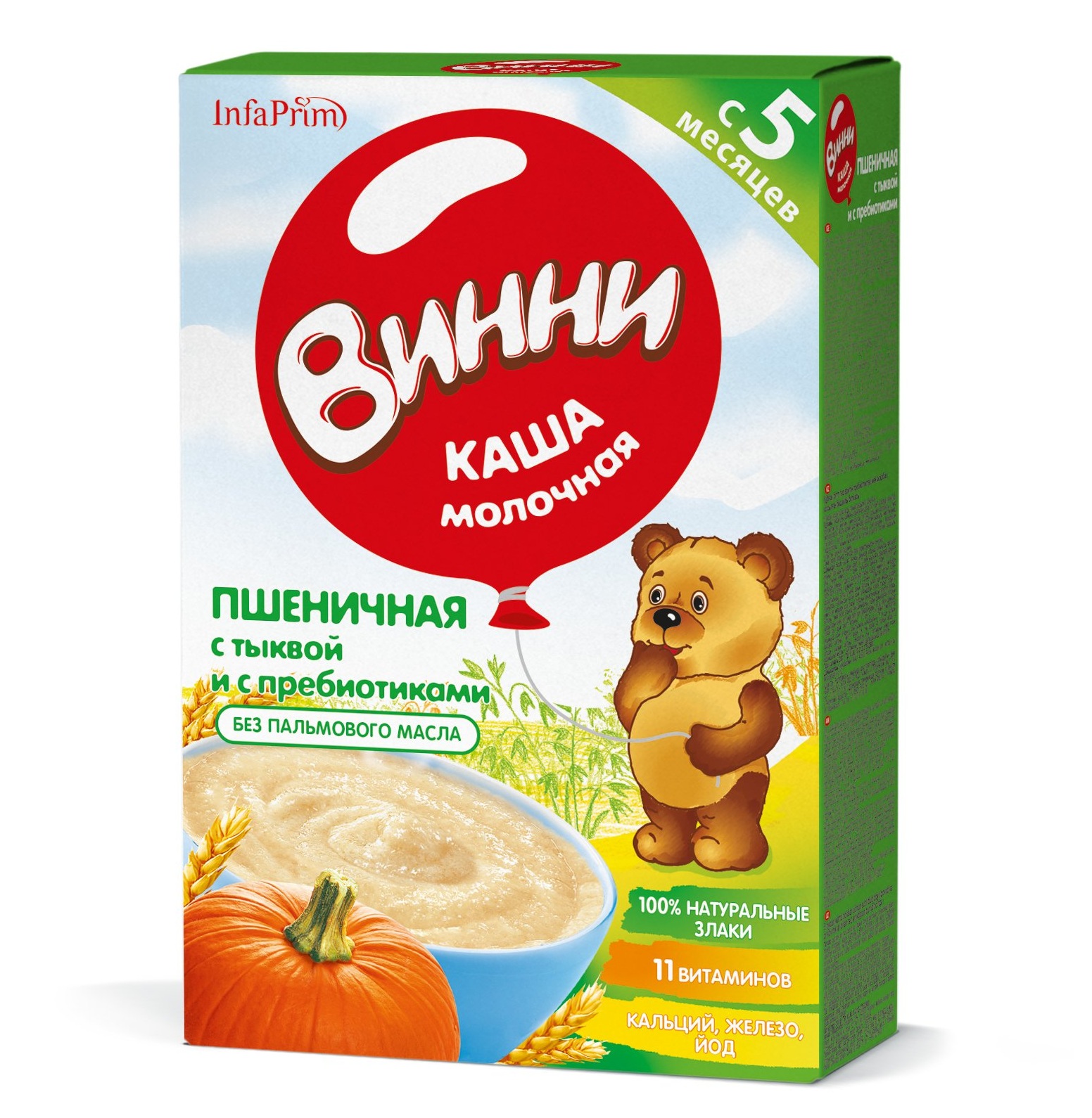 

Винни каша молочная пшено/тыква 220г