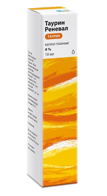 

Таурин капли глазные 4% 10мл