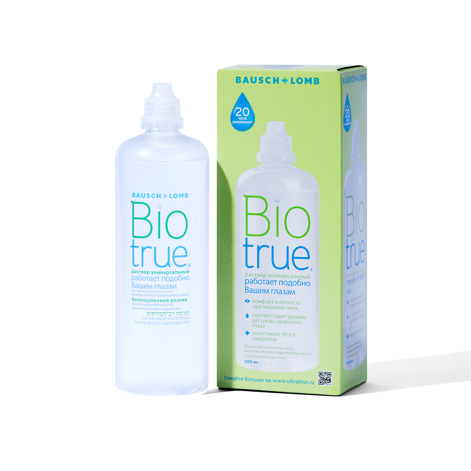 

Бауш энд Ломб раствор для контактных линз Биотру 300мл