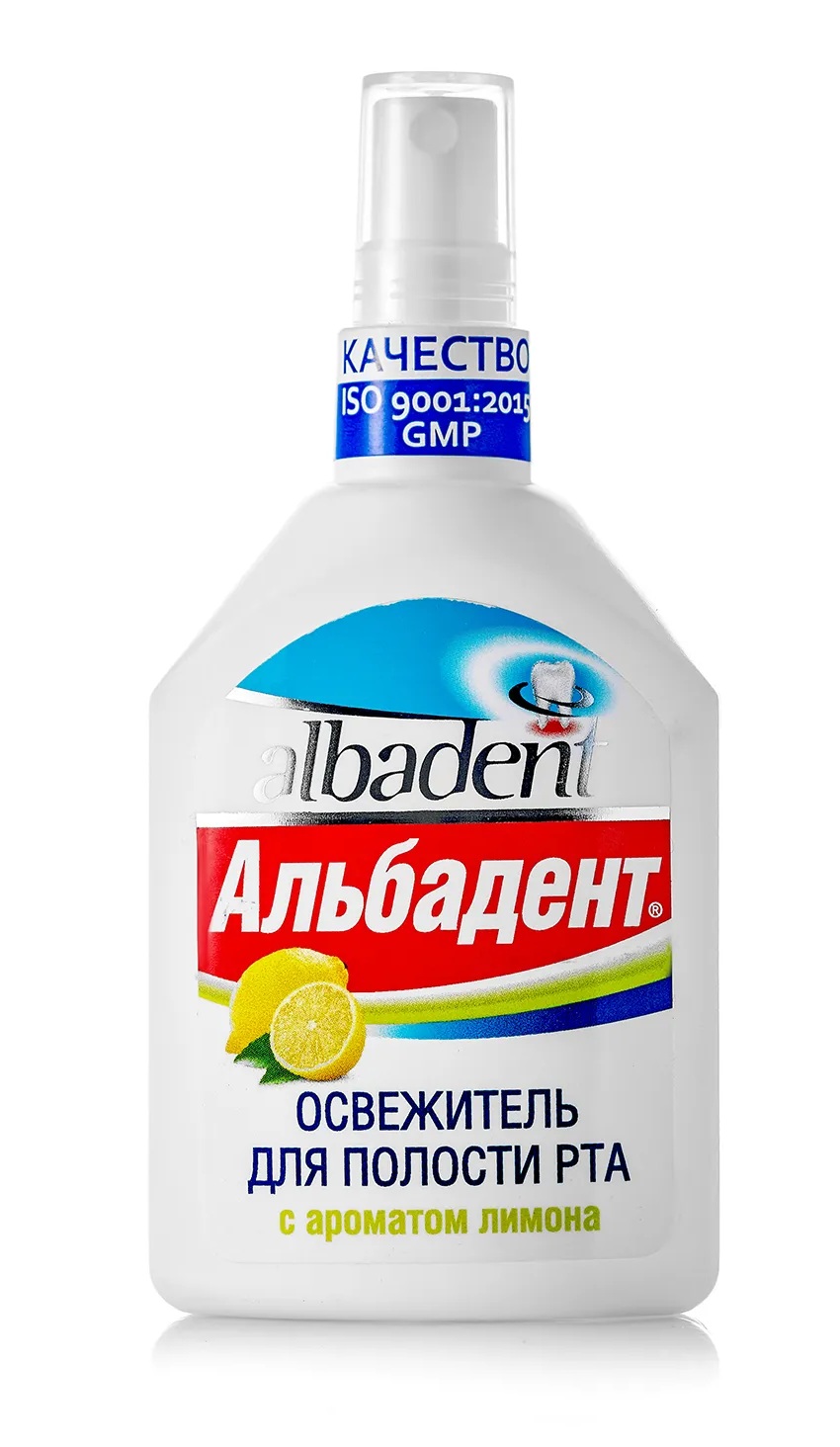 Альбадент освежитель д полости рта лимон 35мл mintorol освежитель для полости рта лимон 25 мл