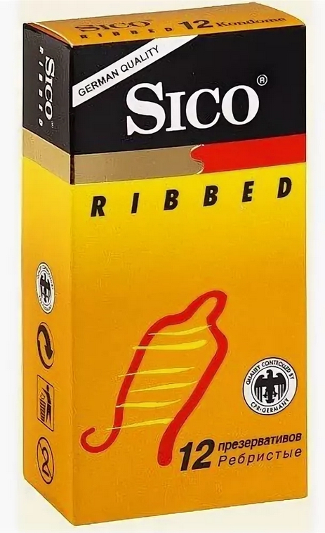 Сико презервативы Риббед ребристые №12 сико презервативы сафети классические 12