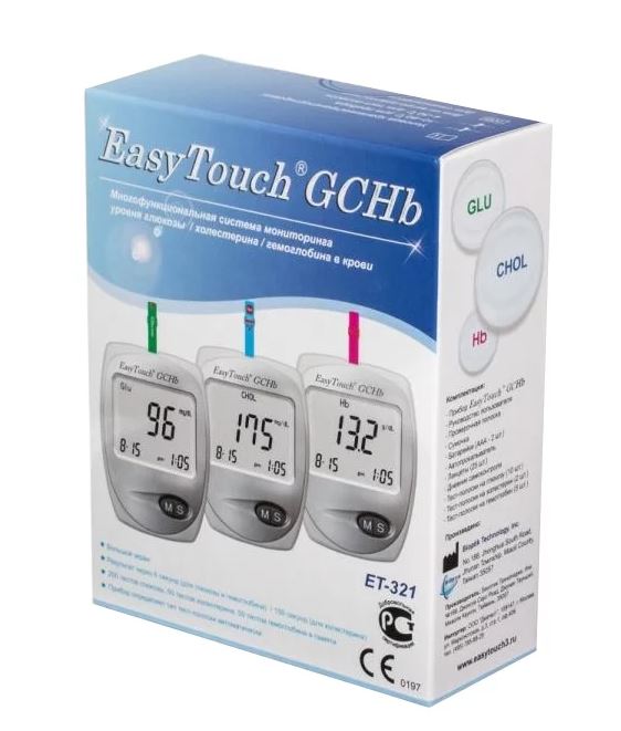 Изи Тач прибор GCHb для измерения холестерина глюкозы гемоглобина в крови