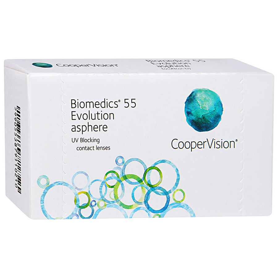 Biomedics evolution. Линзы Биомедикс 55. COOPERVISION Biomedics 55 UV. Biomedics 55 Evolution. Контактные линзы COOPERVISION Biomedics 55 Evolution Asphere UV, 6 шт..