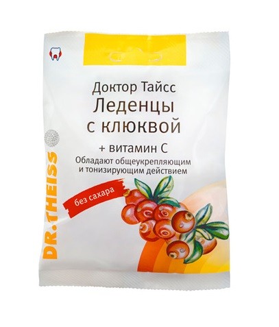 

Др.Тайсс леденцы клюква/вит.С 25г