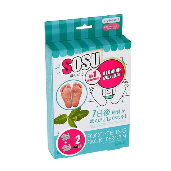Купить Sosu носки д/педикюра аромат мяты пара №2, Sosu Company Limited