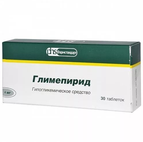 

Глимепирид таб. 4мг №30