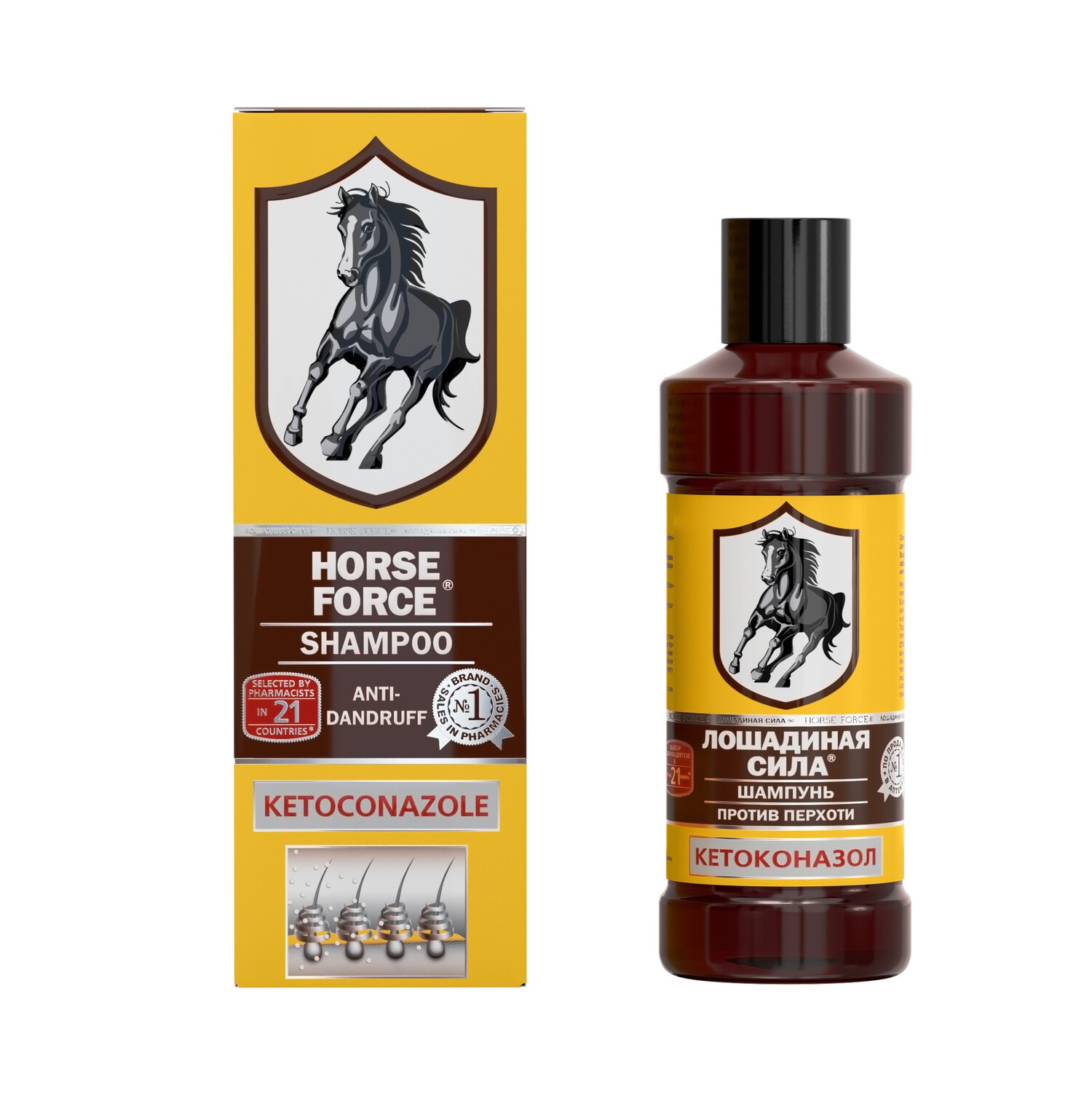 

Лошадиная сила шампунь п перхоти с кетоконазолом 250мл