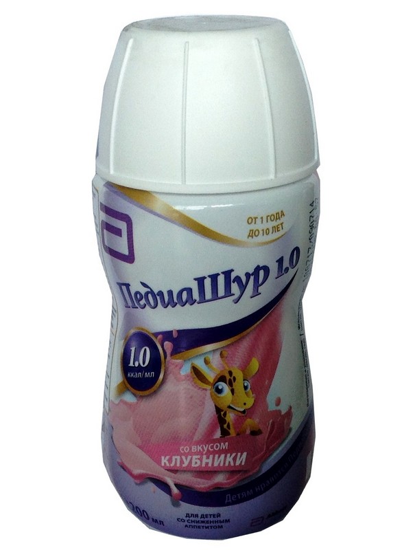 

ПедиаШур смесь 1.0 клубника 200мл