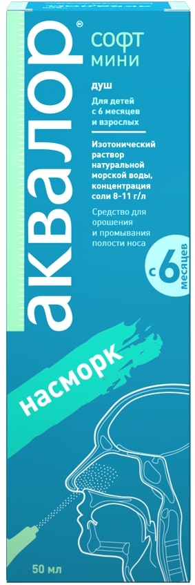 

Аквалор софт мини спрей наз. 50мл