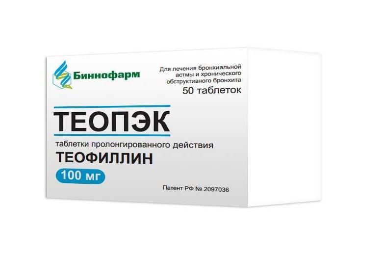 

Теопэк таб.прол.д-ия 100мг №50