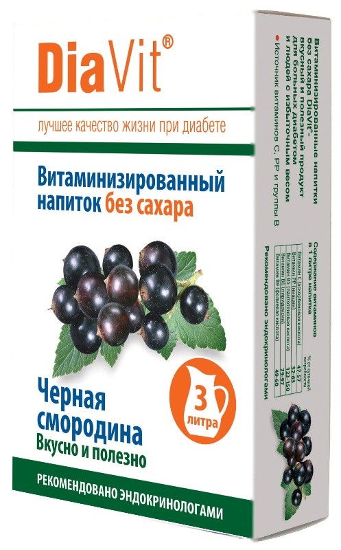 Диавит напиток витаминизированный сухой Черн.смородина 15г №3 3047