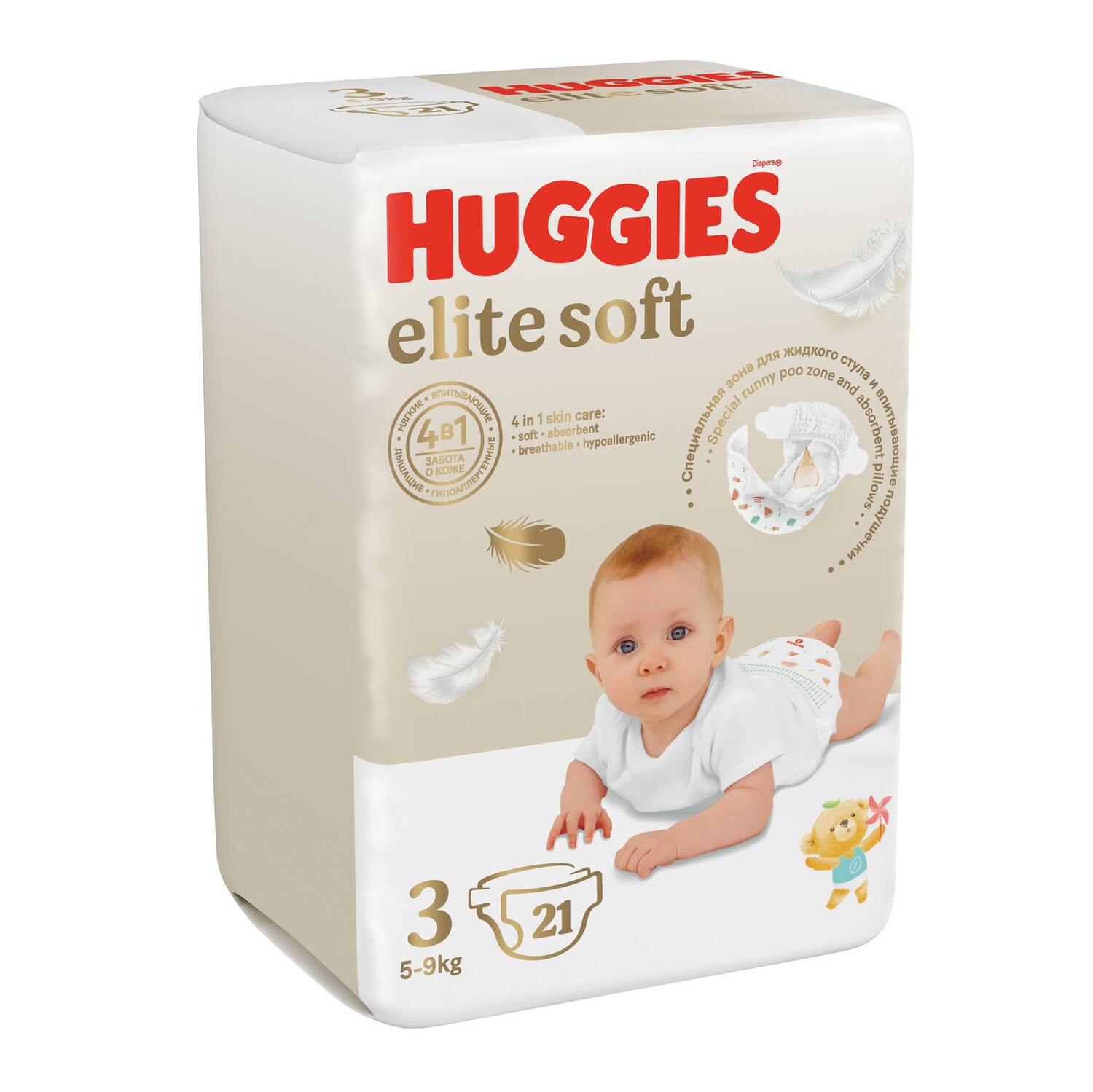 

Хаггис подгузники Элит Софт 5-9кг №21