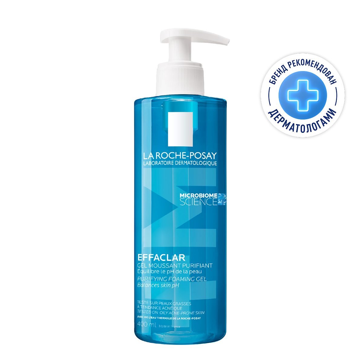 

Ля Рош-Позе Эфаклар Очищающий пенящийся гель для умывания чувствительной жирной, проблемной кожи лица и тела, склонной к прыщам и акне 400мл