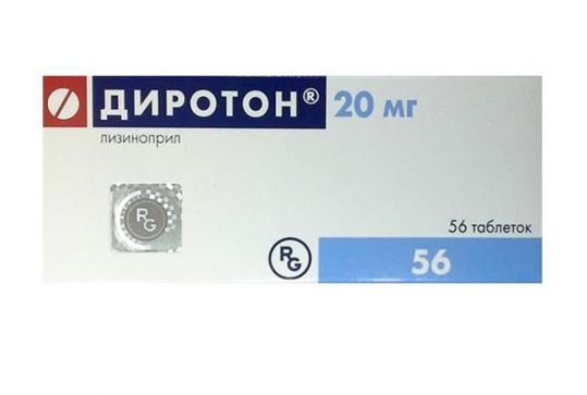 

Диротон таб. 20мг №56