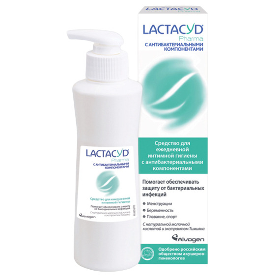Лактацид Фарма средство для интимной гигиены с антибактериальными компонентами 250мл