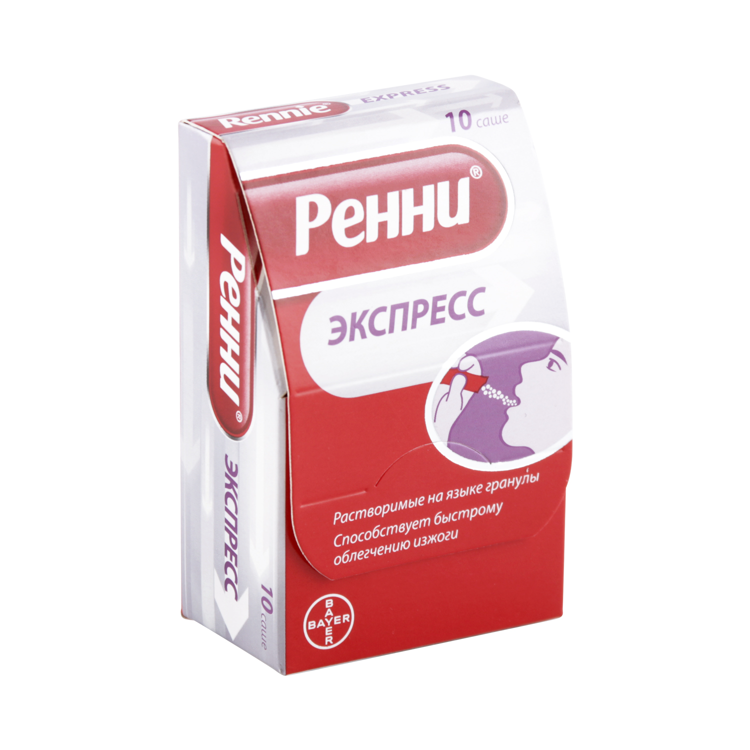 

Ренни Экспресс гранулы 1250мг саше №10