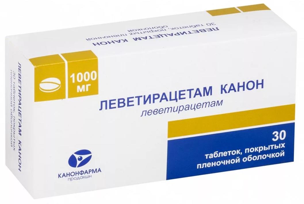Леветирацетам-Канон таб.п/о плен. 1000мг №30