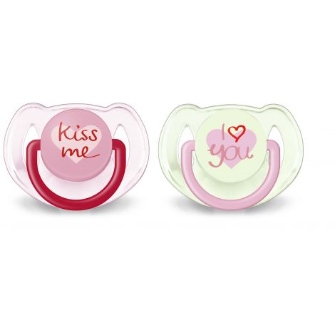 Филипс Авент пустышка Кисс ми силиконовая 6-18мес № 2 86177 №2