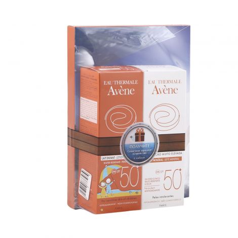 Авен набор детское солнцезащитное молочко SPF50+ 100 мл+Молочко SPF 50 100 мл+солнечная зарядка для моб. тел. С62685 №2