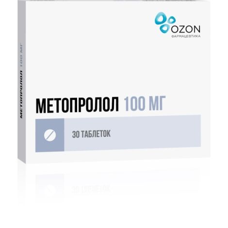 Метопролол таб. 100мг №30 №4