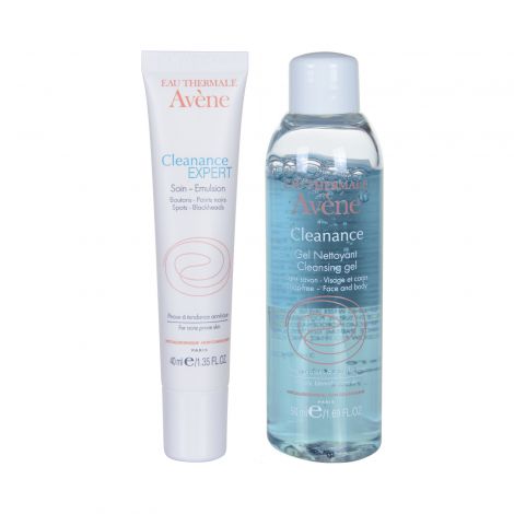 Авен Клинанс Эксперт набор эмульсия себорегулирующая 40мл+гель для лица очищающий 50мл С64191